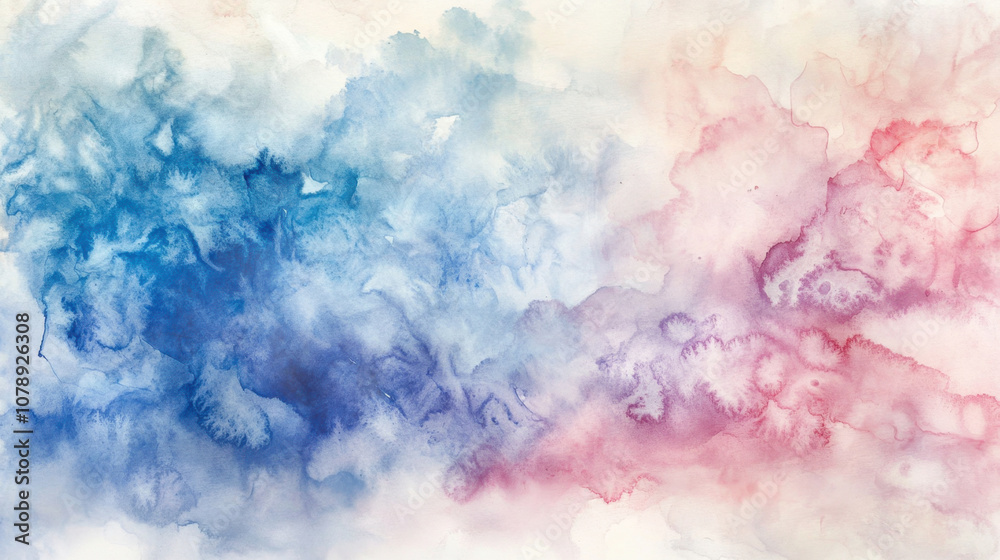 Plain watercolor background of large washes in neutral colors for graphic design or wallpaper.