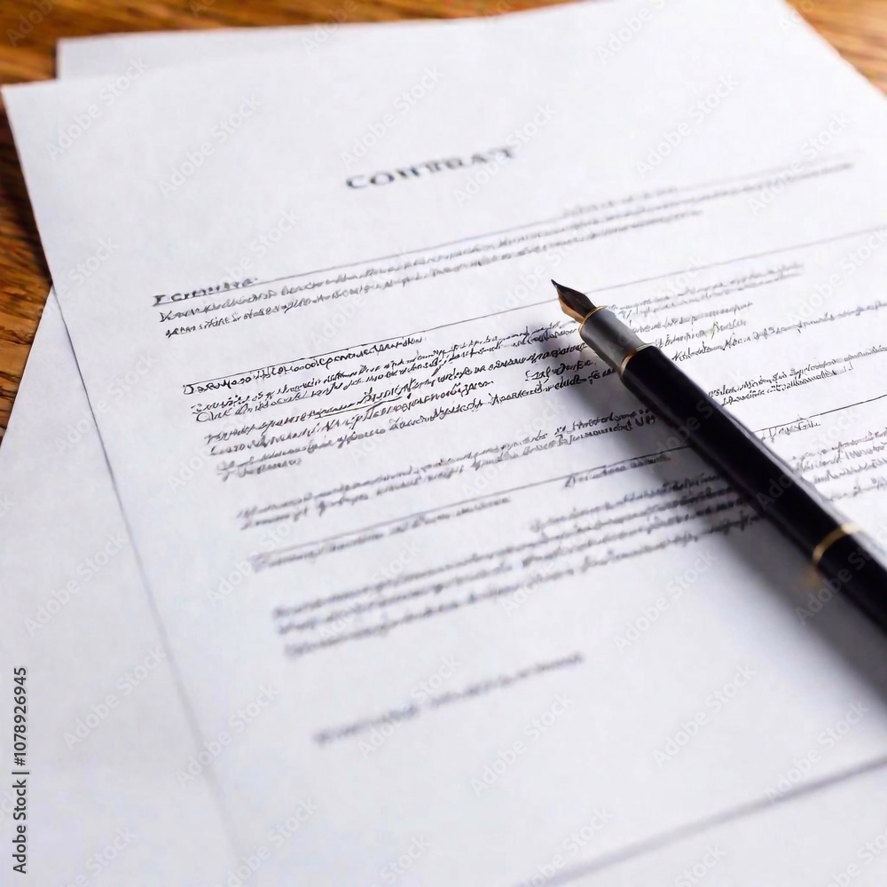 business contract, business concept, pen, document business contract, business concept, pen, document