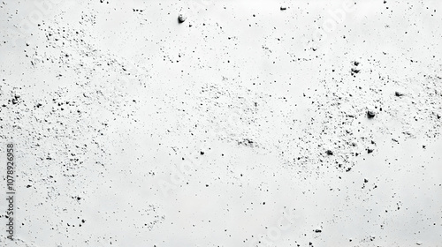 White Concrete Wall Texture with Small Black Specks Background for Design Projects