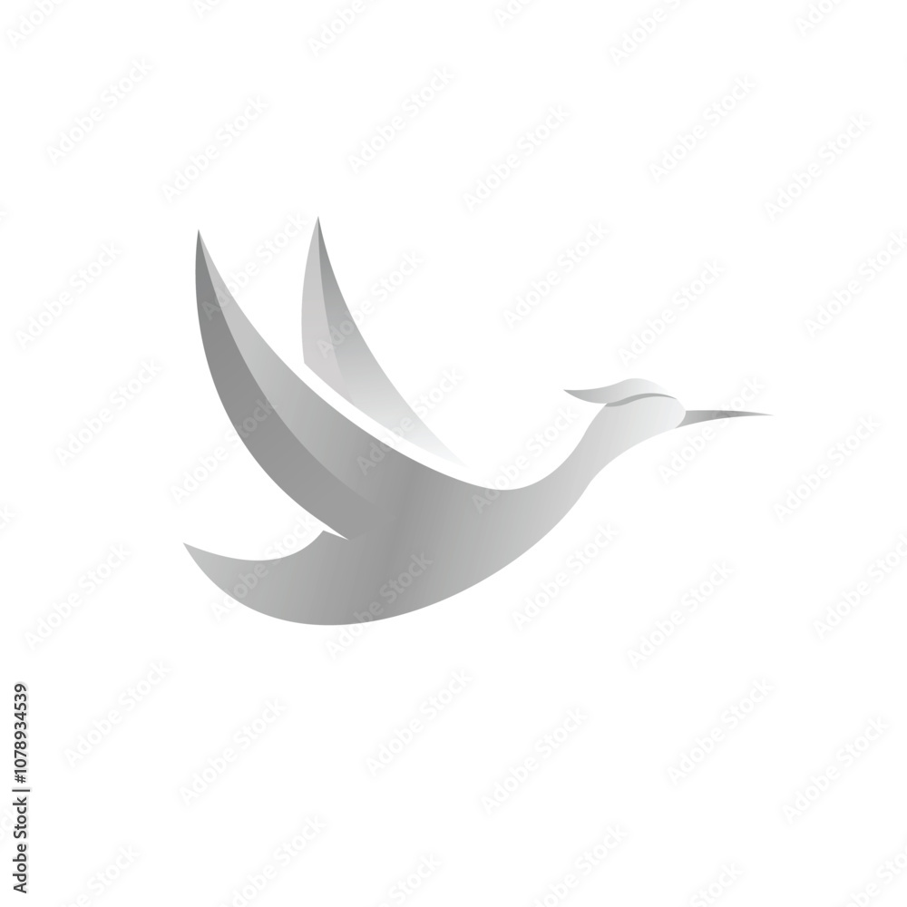 simple stork logo vector template illustration simple stork logo vector template illustration