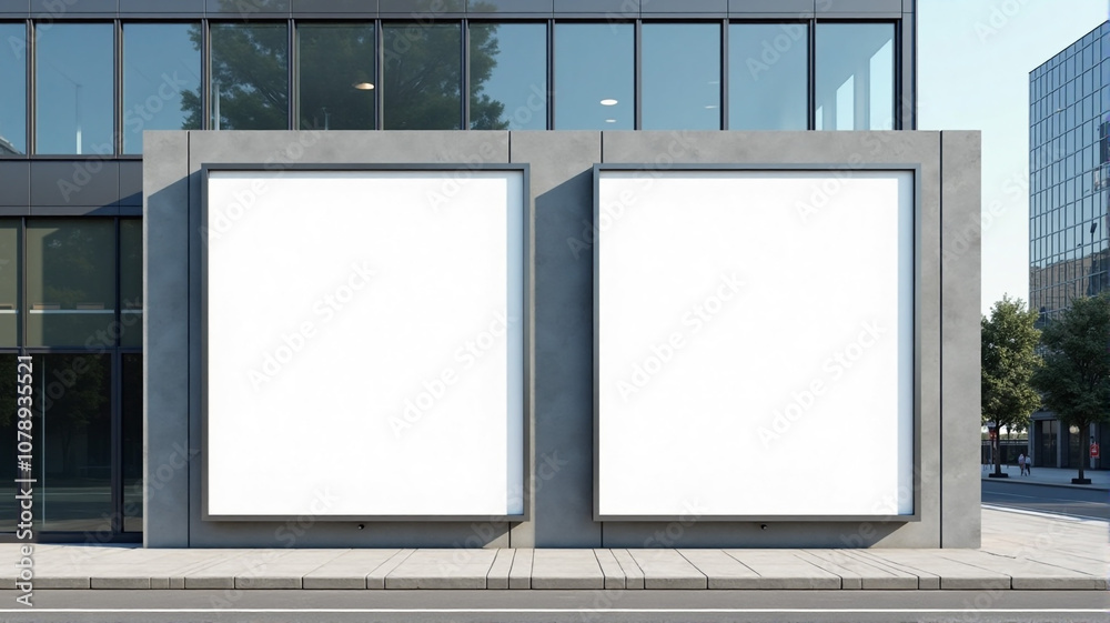 blank billboard on the street blank billboard on the street