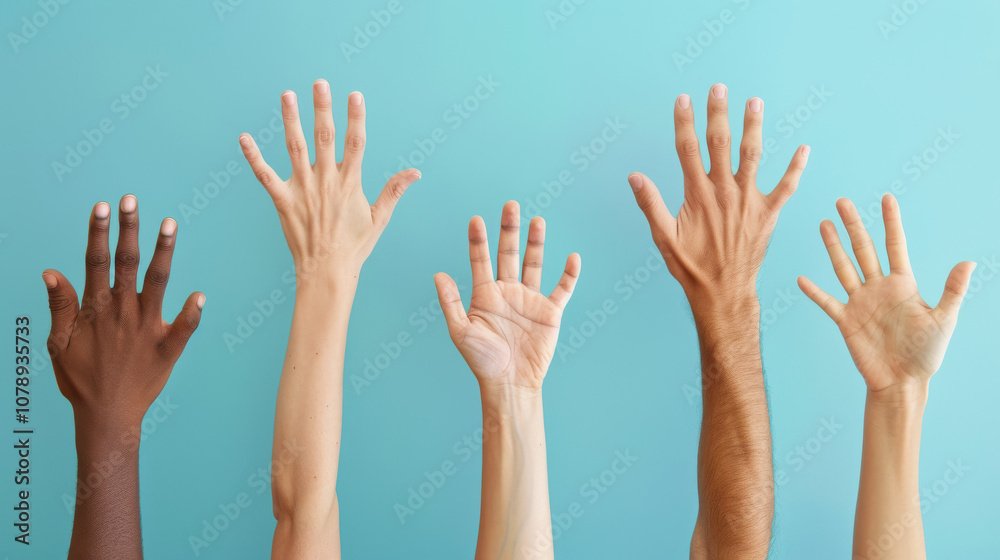 hands raised up hands raised up