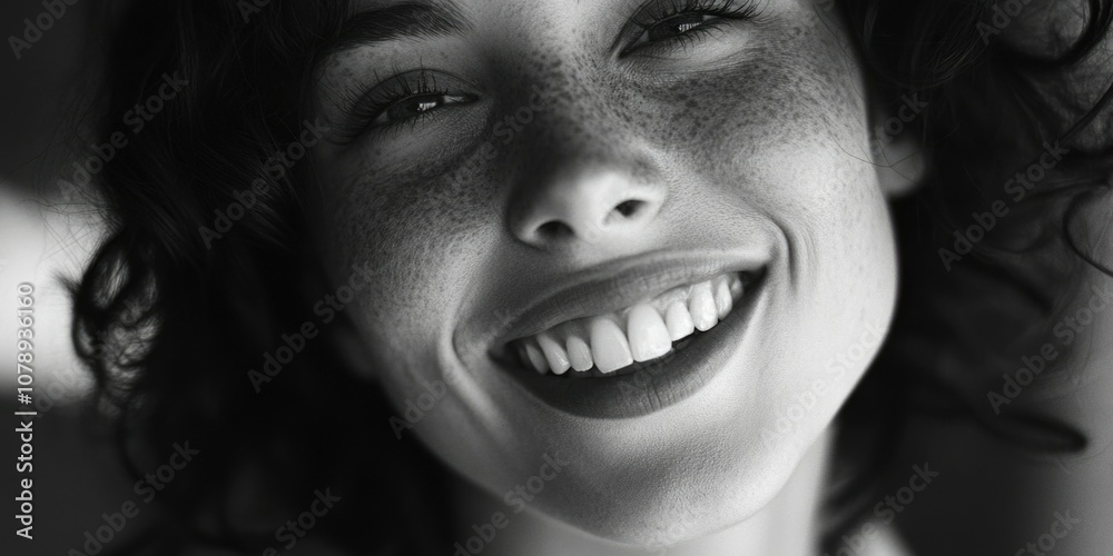 Smiling Woman with Freckles Smiling Woman with Freckles