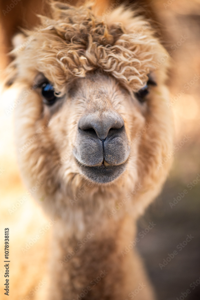 Fototapeta premium The alpaca (Lama pacos) is a species of South American camelid mammal.