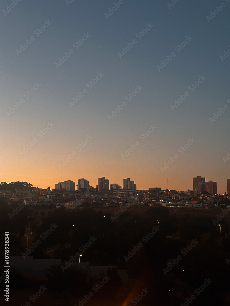 sunset over the city sunset over the city