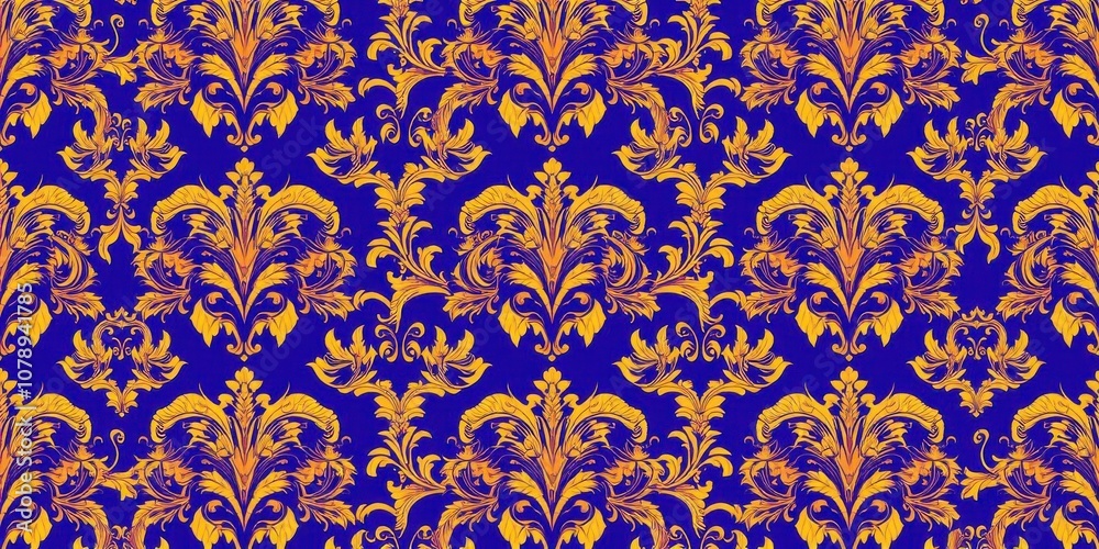 Elegant and intricate floral pattern with a royal touch, perfect for wallpaper, textiles, and decor, seamless, opulent, luxury Elegant and intricate floral pattern with a royal touch, perfect for wallpaper, textiles, and decor, seamless, opulent, luxury