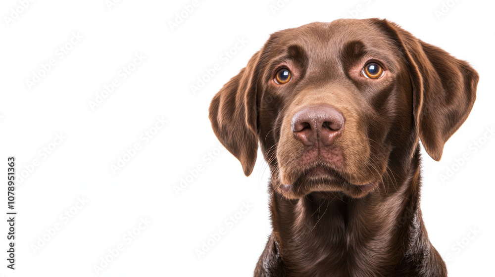 Animal front and look straight, Friendly dog with warm expression looking straight ahead, showcasing its beautiful brown fur and expressive eyes Animal front and look straight, Friendly dog with warm expression looking straight ahead, showcasing its beautiful brown fur and expressive eyes