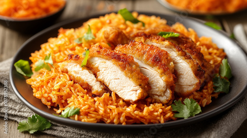 Delicious chicken chop rice pictures 