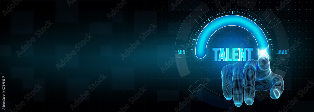 Open your talent and potential. Talented human resources - company success. 3d illustration Open your talent and potential. Talented human resources - company success. 3d illustration