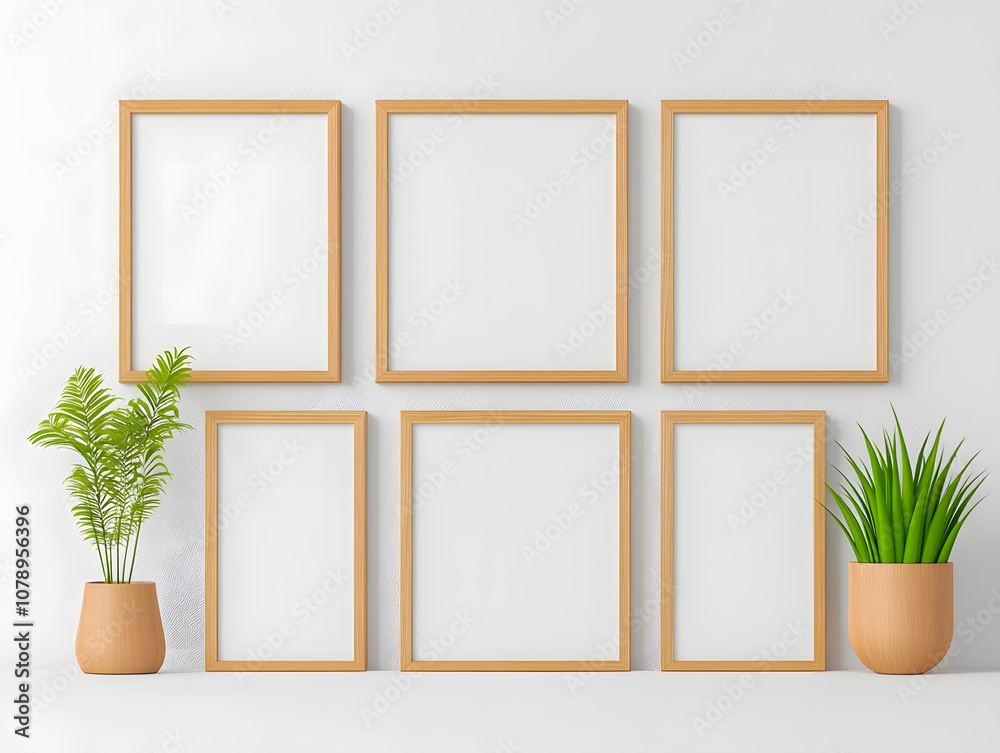 Memory collage template with empty frames isolated on white Memory collage template with empty frames isolated on white