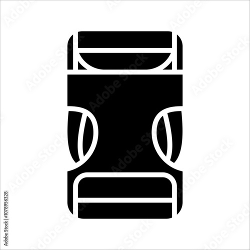 buckle icon. backpack buckle vector. vector illustration