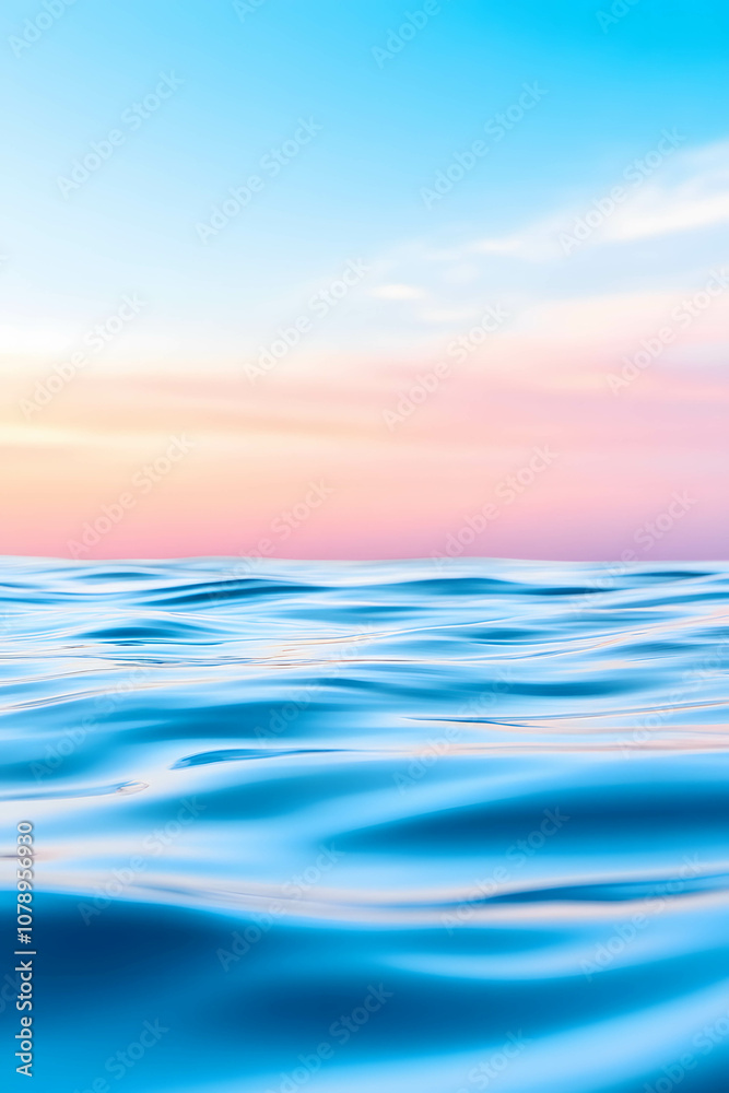 Obraz premium Delicate pastel gradient with a smooth blend, leaving open space for text