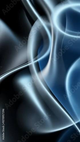 Abstract blue and white swirls create a dynamic and intricate design