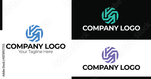 minimal modern geometric abstract logo