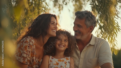 The Family Enjoying Summer Together