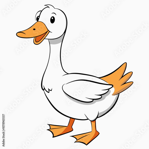 duck on white