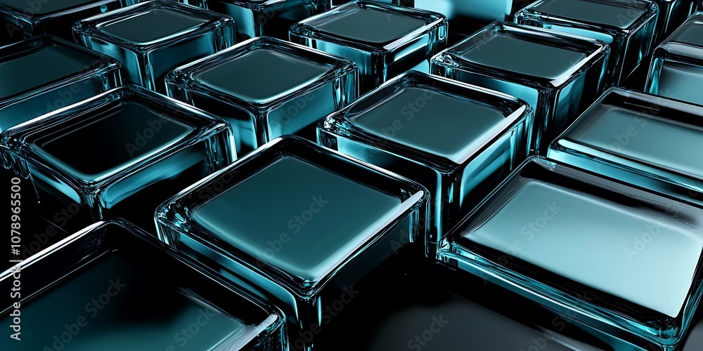 a close up of a bunch of glass cubes on a table a close up of a bunch of glass cubes on a table