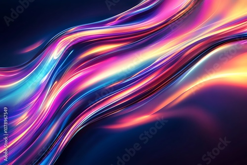 a close up of a colorful abstract background with a wavy design