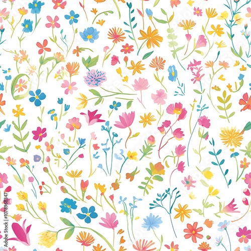 a close up of a colorful floral pattern on a white background