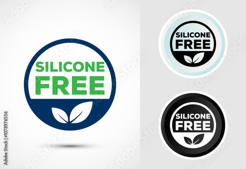 Silicone free icon design illustration, Best Silicone free sign, symbol