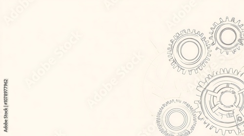 Abstract background with mechanical gears.