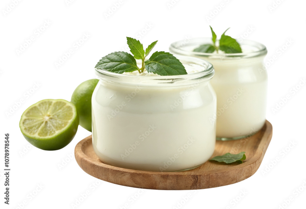 glass of milk with mint glass of milk with mint