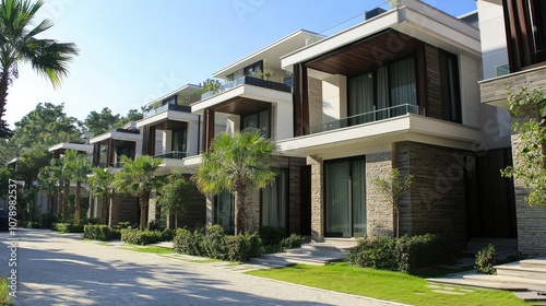 Modern Villas with Tropical Landscape View