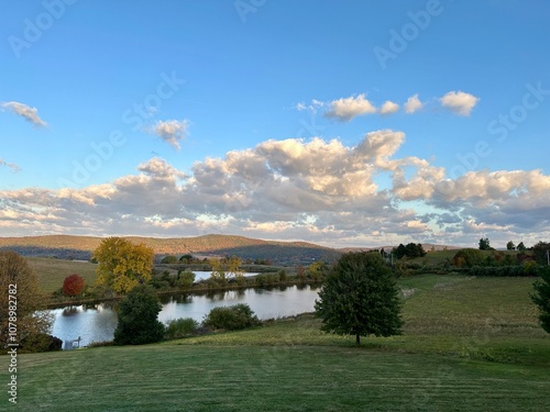 landscape with clouds and sky