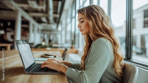 The Woman Using Laptop