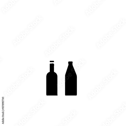 wine bottle and glass