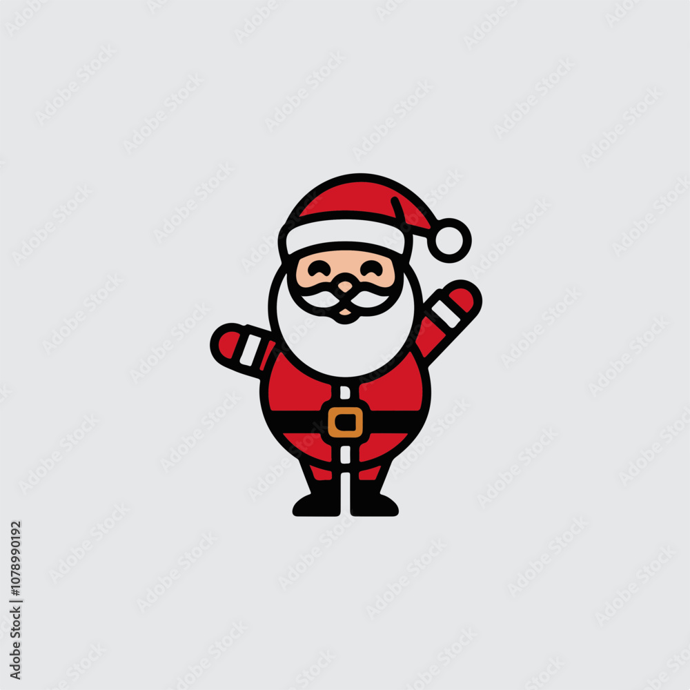 Vector Santa Claus: A cheerful, cartoonish Santa in bright red attire, perfect for holiday-themed designs and festive decorations. Vector Santa Claus: A cheerful, cartoonish Santa in bright red attire, perfect for holiday-themed designs and festive decorations.