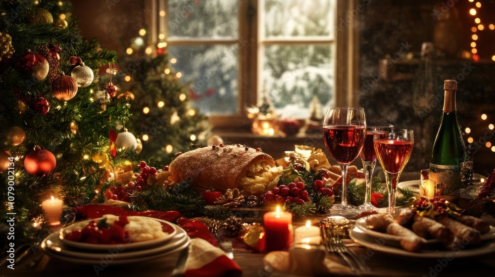 Christmas Feast Table Christmas Feast Table