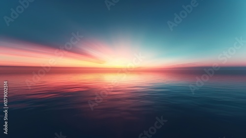 Serene Ocean Sunrise: New Beginnings and Hope Reflected on Tranquil Waters