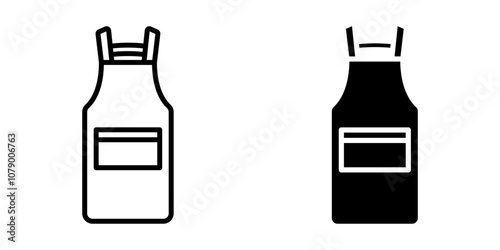 Apron icon set. Kitchen apron sign. for mobile concept and web design. vector illustration on white background