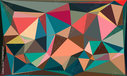 Vibrant Polygon Background Collection: Abstract Geometric Patterns in Bold and Pastel Hues