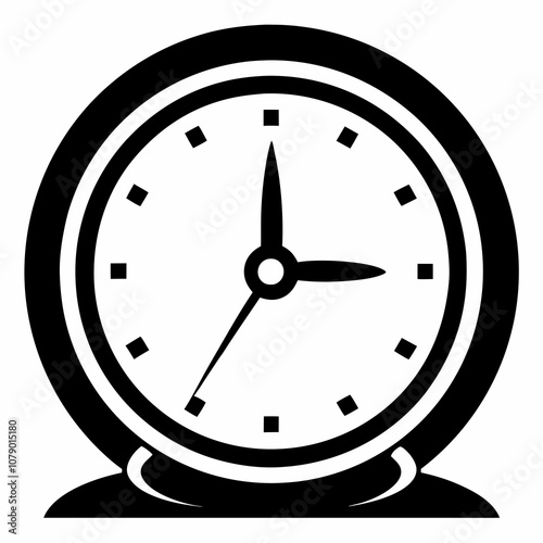 black clock vector without background