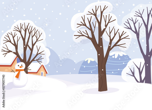 Winter frosted trees collage Set of snow frost covered trees without leaves isolated on gray. Winter season, plants Monochrome simple tree under the snow vector flat illustration