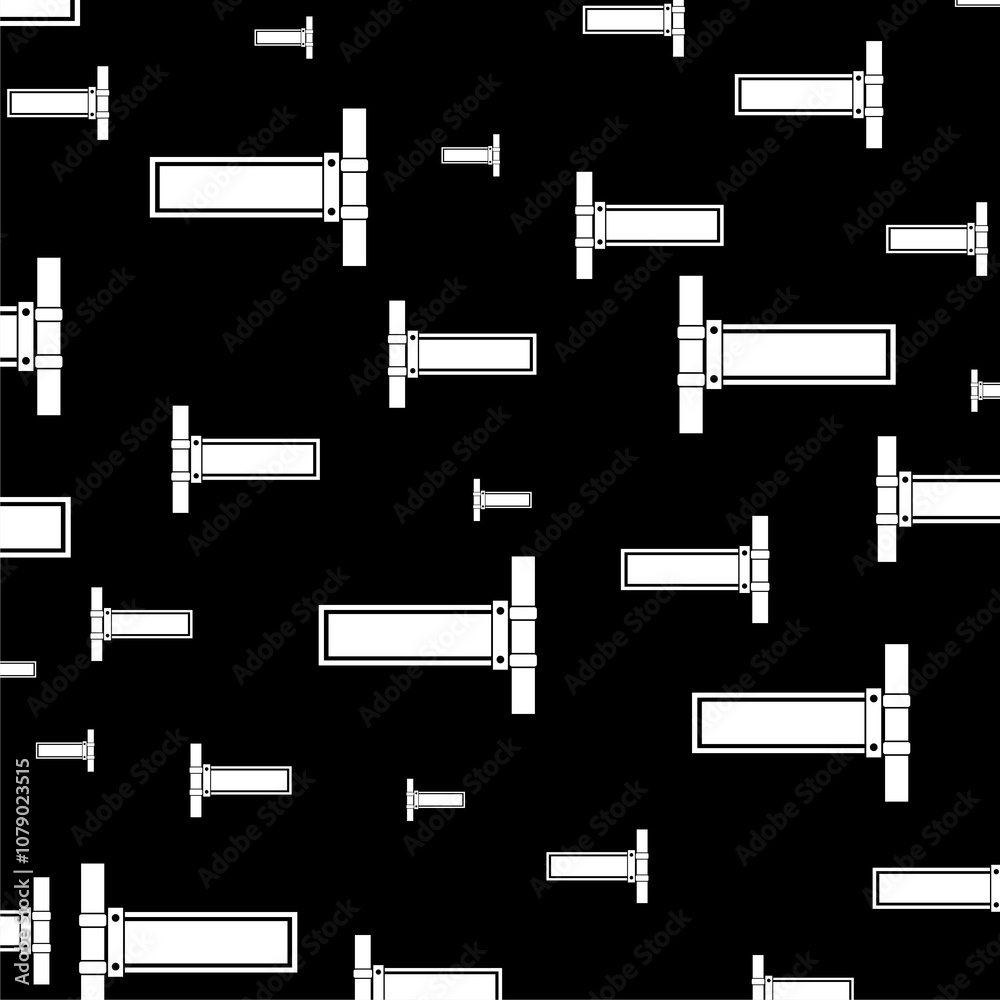 Signpost icon isolated seamless pattern on black background Signpost icon isolated seamless pattern on black background