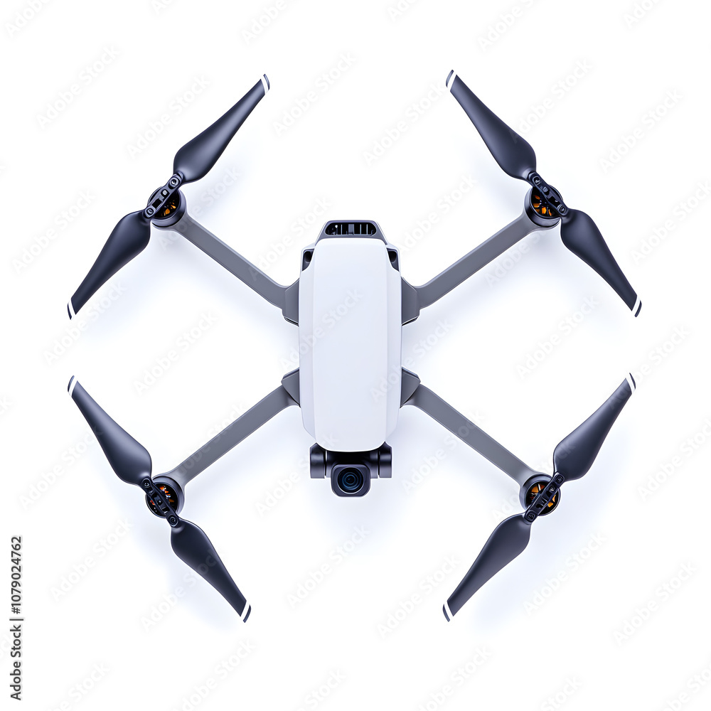 Drone isolated on white background Drone isolated on white background