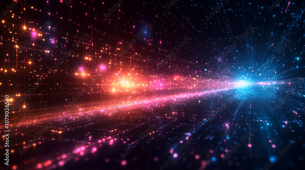 Obraz premium Digital Background for Network and Technology Themes