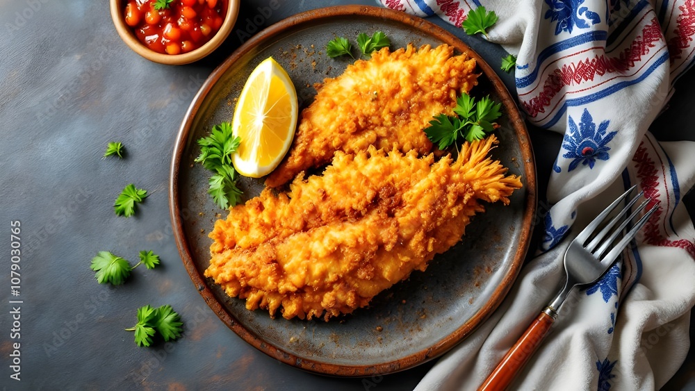 Congrio Frito Fried Conger Eel (Chilean Cuisine)