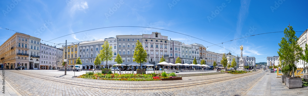 Naklejka premium Hauptplatz, Linz, Österreich