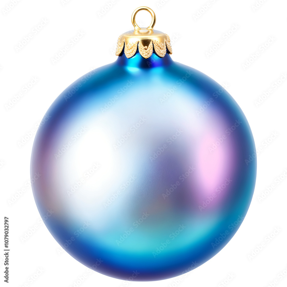 Blue Christmas Tree Ball on a transparent background Blue Christmas Tree Ball on a transparent background