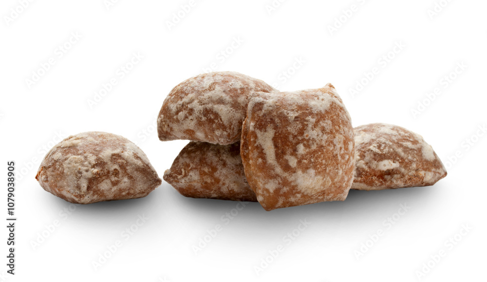 Spice cakes isolated on the white background Spice cakes isolated on the white background