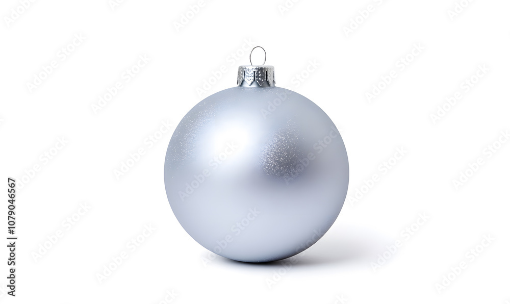 Christmas tree ball with shiny surface isolated on white Christmas tree ball with shiny surface isolated on white