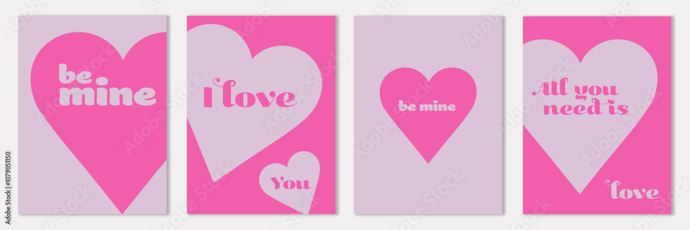 Valentine card set. Be mine abstract design bundle. Vector illustration for banner, poster. Valentine card set. Be mine abstract design bundle. Vector illustration for banner, poster.