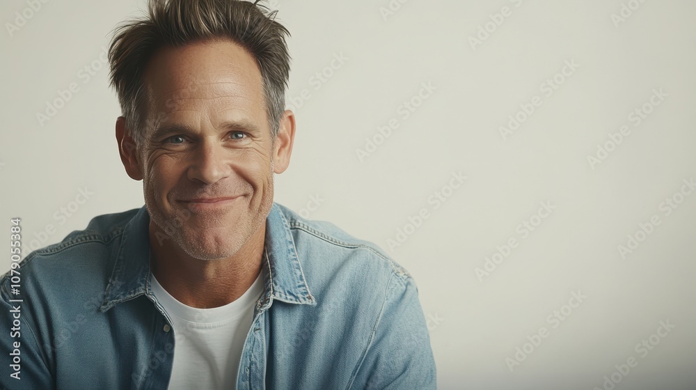 Obraz premium The Smiling Man Portrait