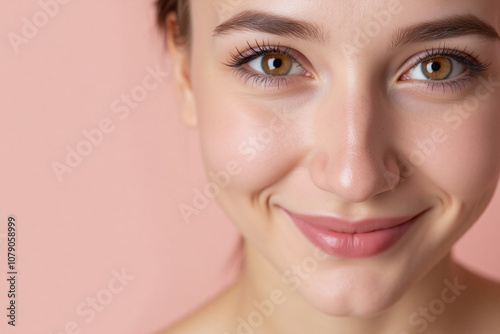 close up portrait of a beautiful woman