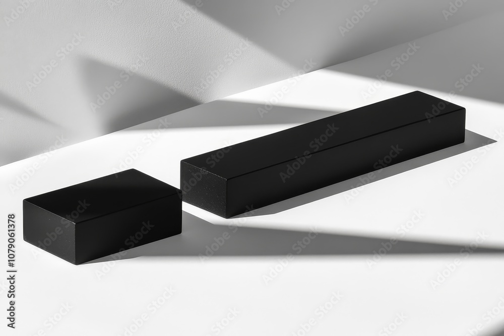 Minimalist Black Geometry on White Minimalist Black Geometry on White