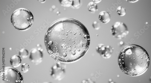 Wallpaper Mural Clean Cosmetic Ingredients, Purity in Beauty Products. Close-up shots, raw graphic photos. Cosmetics advertising materials. Torontodigital.ca